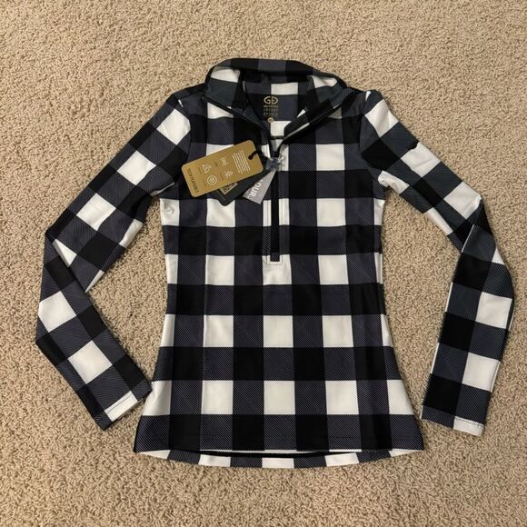 Goldbergh Woody Cabin Flannel Print Ski Pully NWT XS Base Layer - Picture 4 of 8